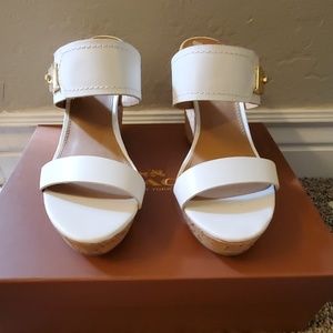 Tommy Hilfiger White Wedge Sandal